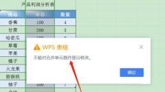 Wps不能对合并单元格做部分修改怎么办？