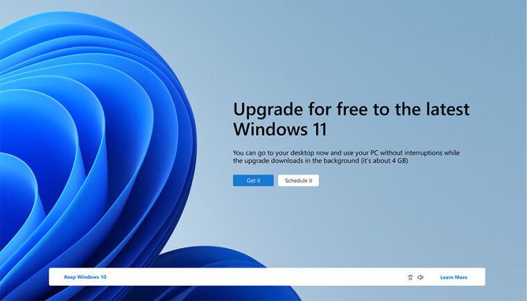 微软4 月将邀请非托管 Win10 设备升级至 Windows11