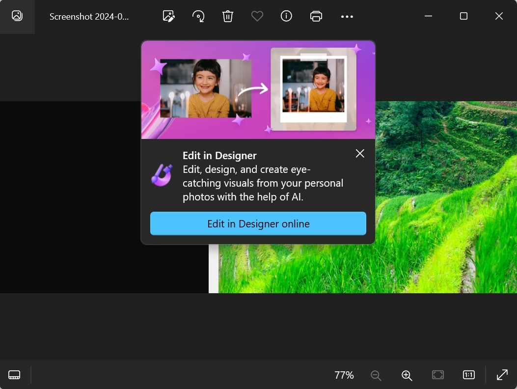 Win11 照片应用深度整合微软 Designer 工具：更多 AI 工具编辑照片